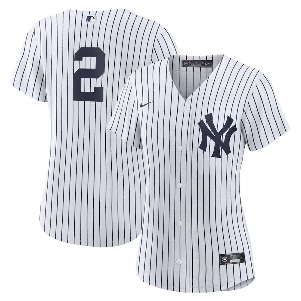Women's New York Yankees Derek Jeter Replica Home Jersey - White