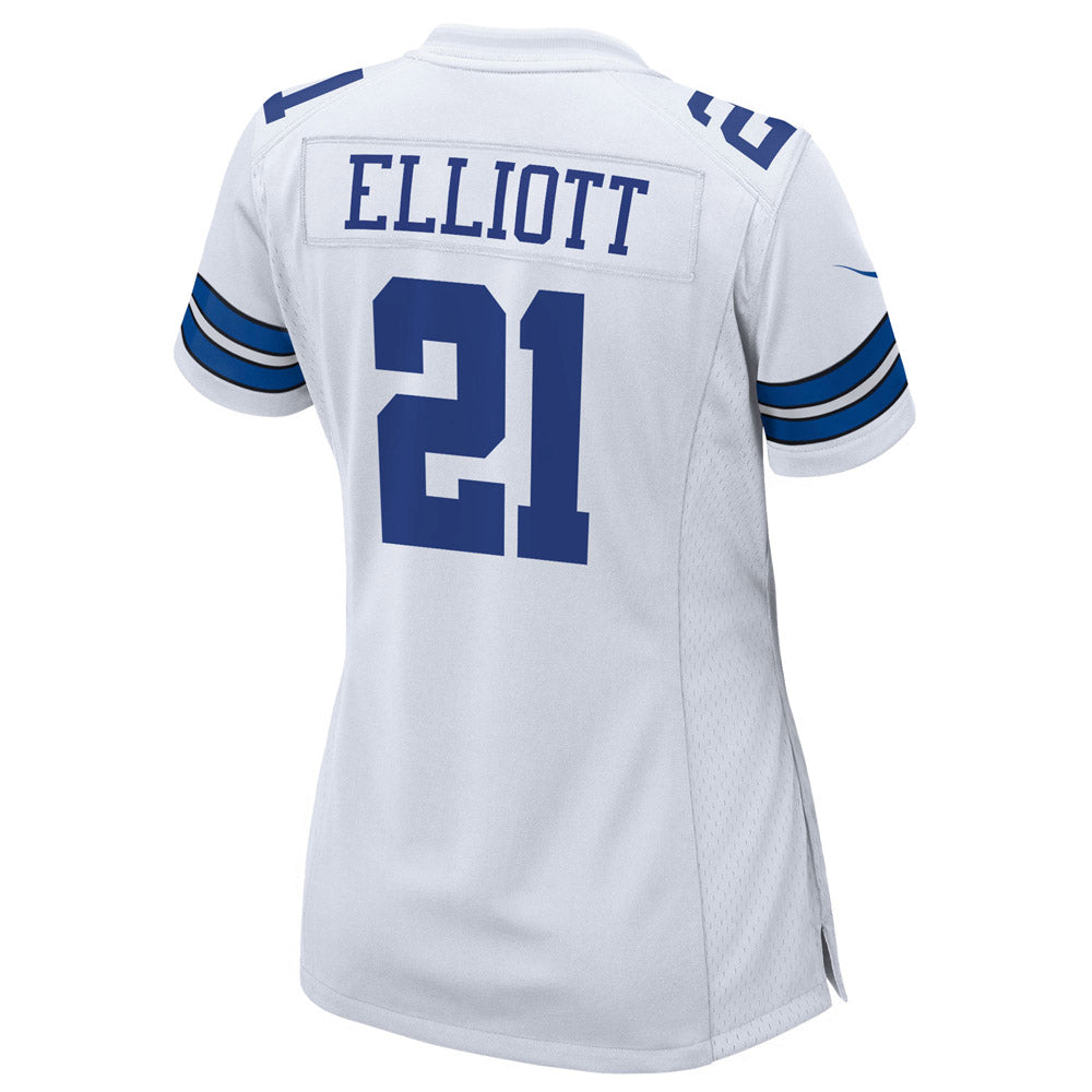 Women's Dallas Cowboys Ezekiel Elliott Team Game Jersey White